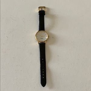 Kate Spade Black Leather Watch